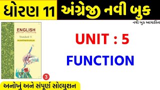 Information Std 11 english unit 5 function/std 11 english ch 5 function/std 11 english unit 5 swadhyay  Update