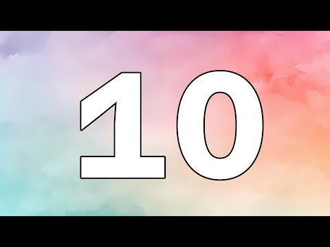 10 seconds Countdown Timer - Pastel Gradient Clouds