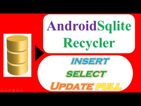 RecyclerView SQLite Database 03 : Master Detail - INSERT,SELECT UPDATE DELETE Full [With SourceCode]