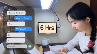 6H EXAM GRIND STUDY WITH ME LIVE 📚 | 50/10 Pomodoro | Quiet Korean Study Room | No Talking screenshot 5