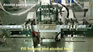 Automatic Alcohol pad machine