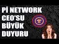Pi Network CEO'su Büyük Açıklama Yaptı ! Pi Coin 1 Dolar Yükseliş Başlıyor Mu?