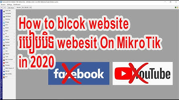 MikroTik Router block websites facebook and youtube | how to block website on mikrotik