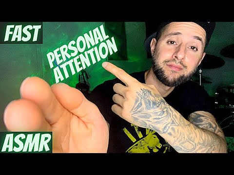 ASMR | Fast and Aggressive Personal Attention. (Random Triggers,Hand Sounds,Visuals,Whispers,Etc)