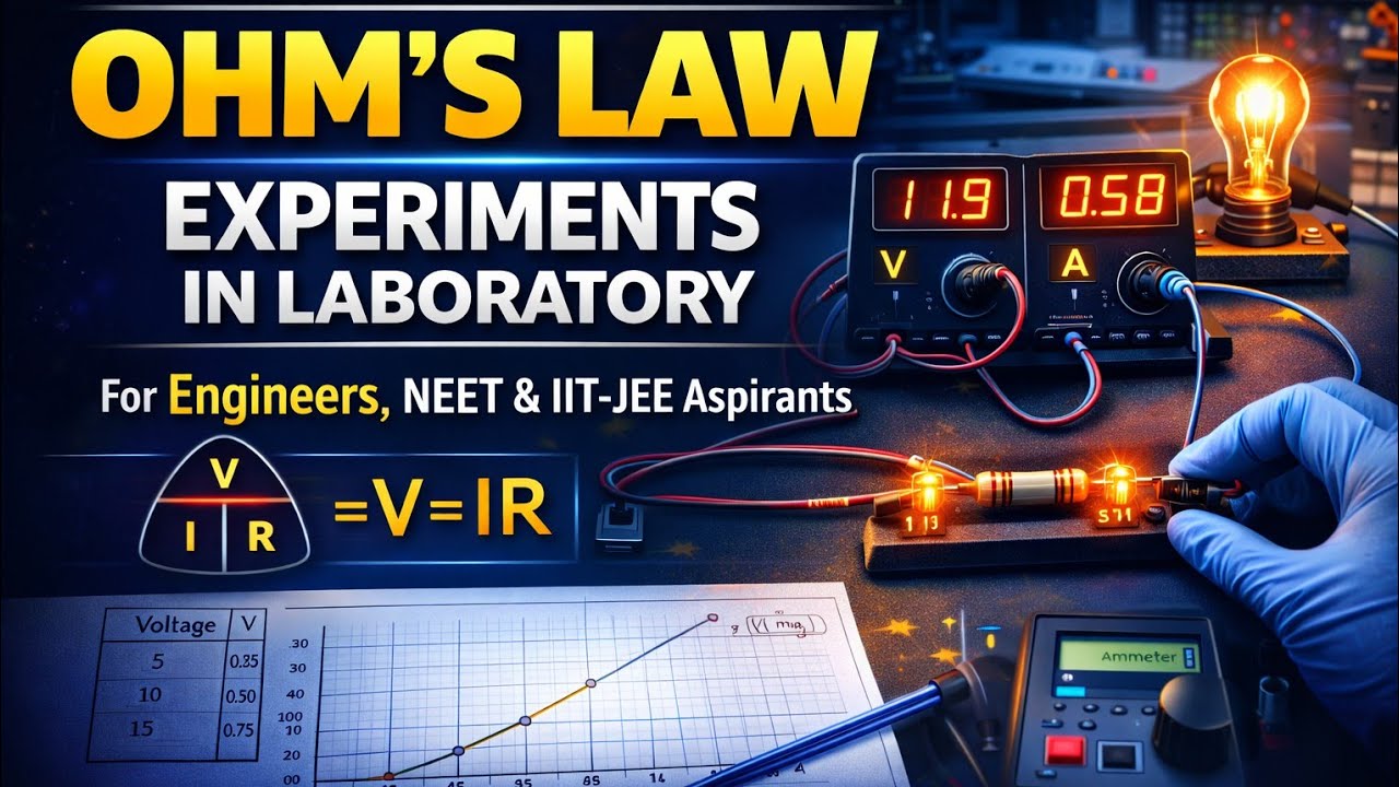 Ohm's Law Experiment by Er Nadeem Saifi for B.TECH IITJEE NEET, Plus 2 Classes and High School 
