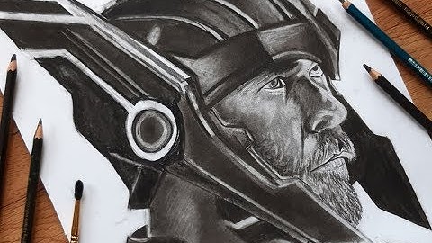 Sketch Of Thor | Chris Hemsworth | Timelapse