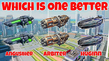WR🔥 Angusiher VS Arbiter VS Huginn Weapon Comparison ||WAR ROBOTS||