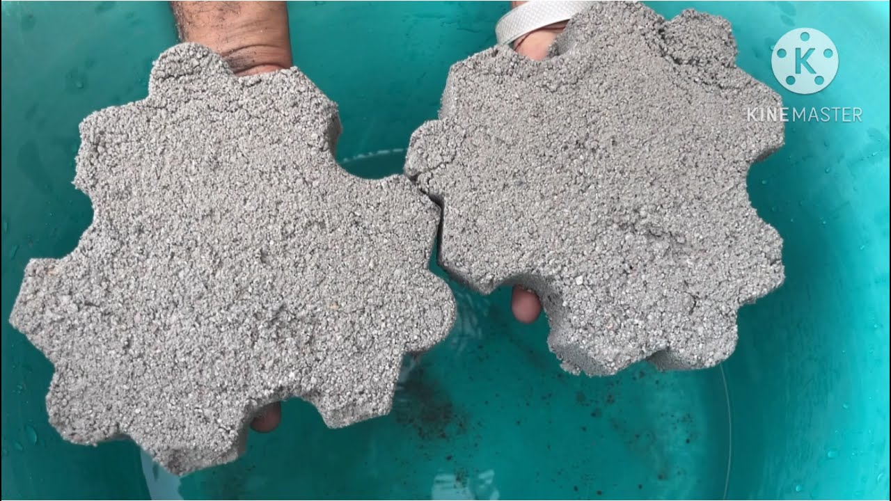 Sand cement sape 🔶🔶water crumbling #sandcement