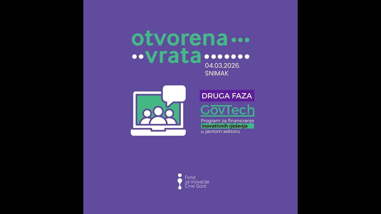 Snimak sesije Otvorena vrata 04 03 2026 - GovTech II faza