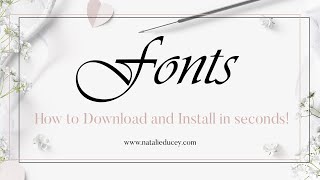 How to download and install beautiful fonts in seconds! screenshot 1