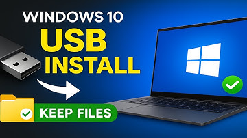 Install Windows 10 With USB and Without losing data