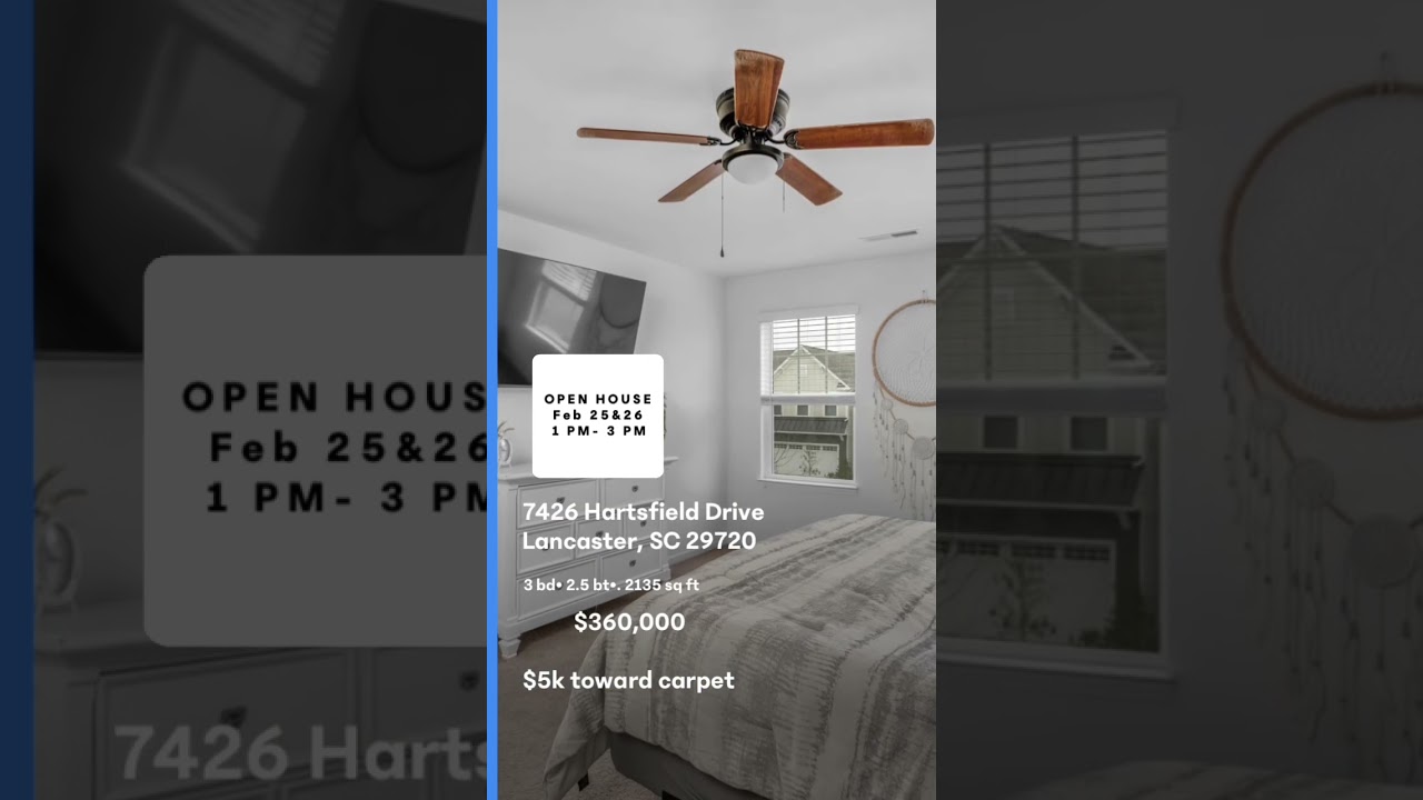 Townhome for Sale| House for Sale| Lancaster, SC| Open House 