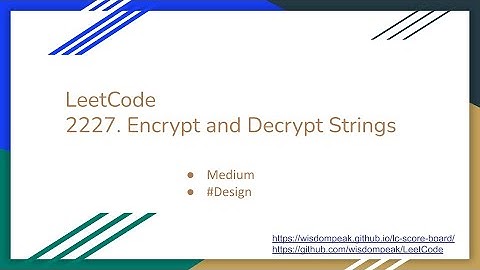 【每日一题】LeetCode 2227. Encrypt and Decrypt Strings