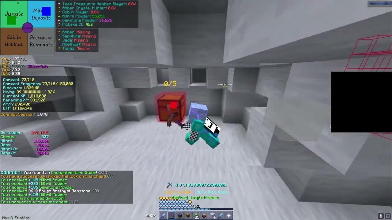 Hypixel Skyblock Crystal Mod/Macro Showcase YouTube