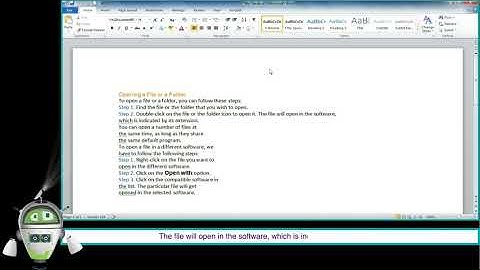 Opening a file or a folder-Class 4-Chapter 2-Files and Folders in Windows 10-Part 8