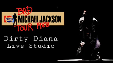 Michael Jackson | Bad Tour - Dirty Diana Live Studio Version 1988