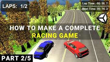 How to make Car Racing Game in Unity3D || Hindi / Urdu || Part 2/5