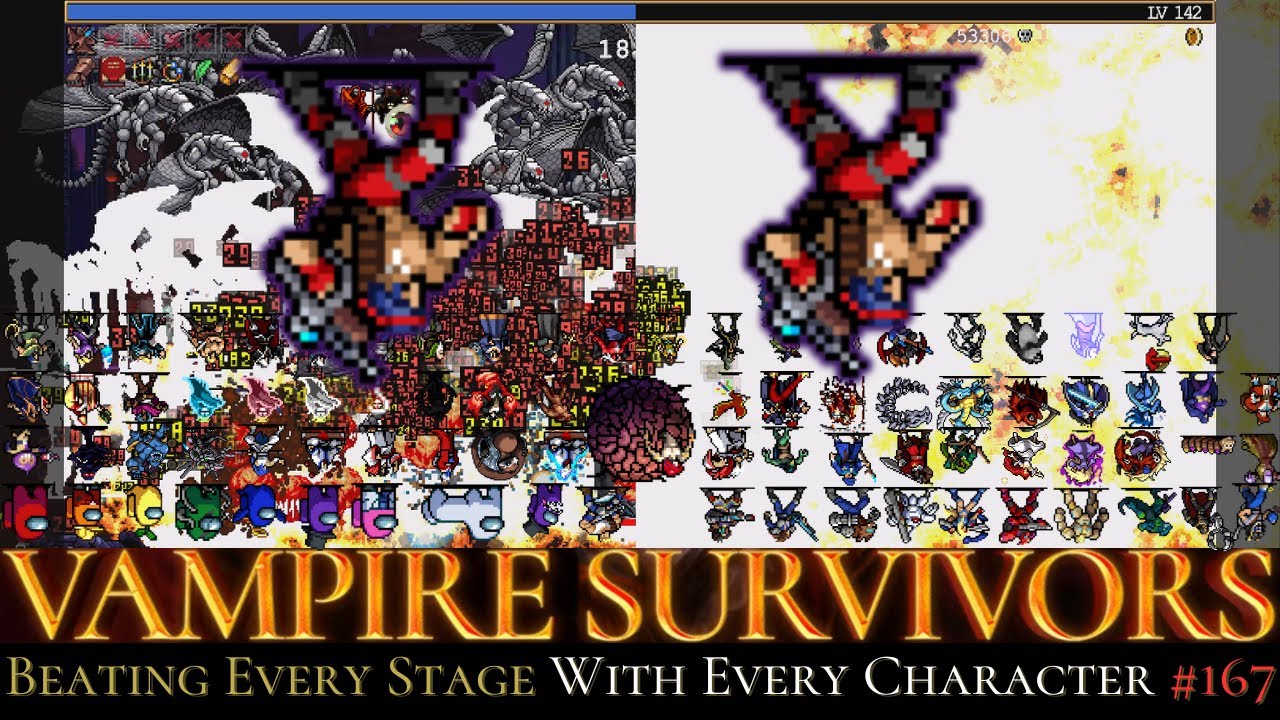 Vampire Survivors BESWEC 167 Full Screen Short Gun with Lance