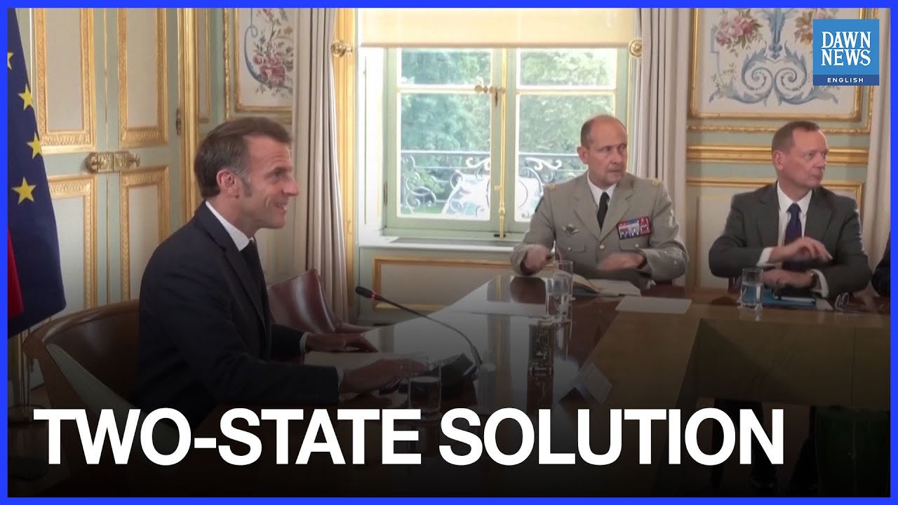 France's Macron Holds Video Call on Two-State Solution | Dawn News English