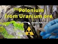 Polonium210 from uranium ore  nuclear chemistry