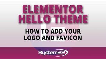 Elementor Hello Theme How To Add Your Logo And Favicon 👈