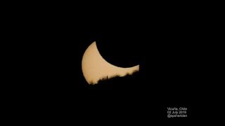 Eclipsed Sun Setting in Chile