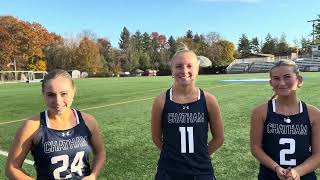 Emma Shushansky talks about setting the Chatham field hockey record