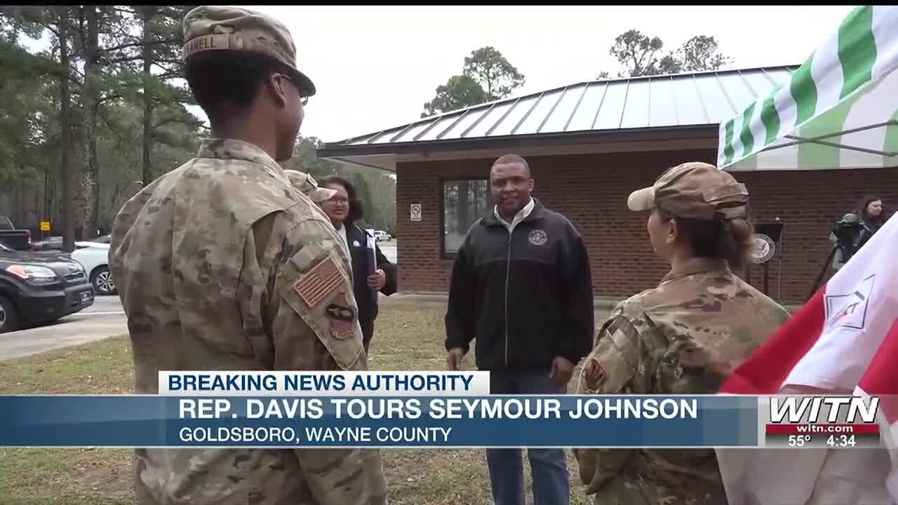 Congressman Don Davis visits Seymour Johnson Air Force Base