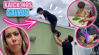 FICAMOS PRESOS DO LADO DE FORA + ESCOLA NOVA + MERCADO * vlog | Kathy Castricini