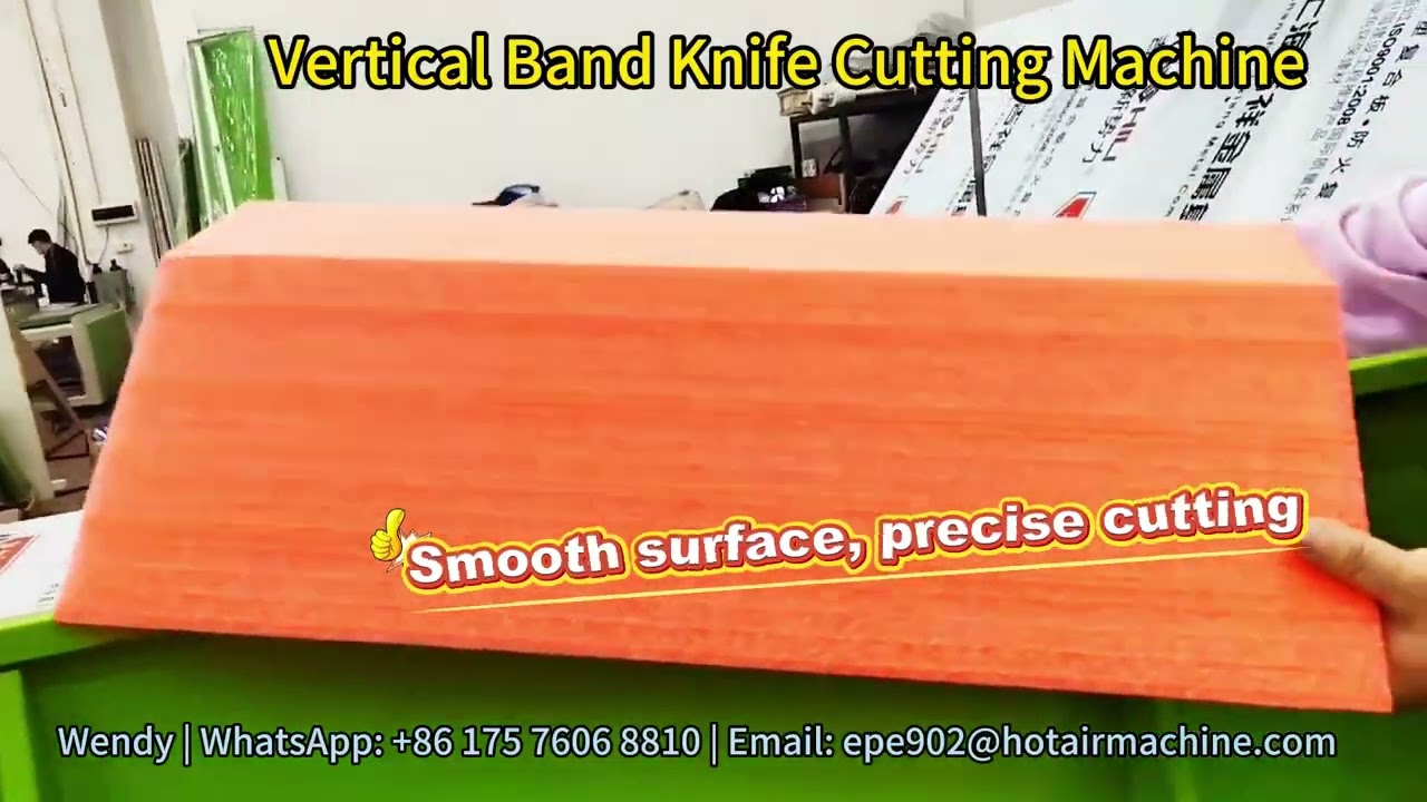 Vertical Band Knife Cutting Machine for Foam PE / EPE / XPE / EVA / PU / Cardboard