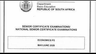 MEMO ECONOMICS PAPER 2 JUNE EXAM 2026 GRADE 12 THUNDEREDUC GRADE 12 ECONOMICS PAPER 2 2026