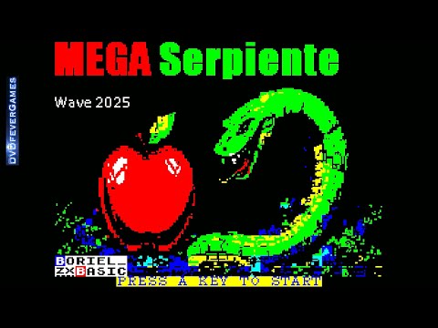 MEGA SERPIENTE - 48K ZX Spectrum game! Longplay! - DVDfeverGames