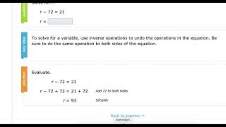 IXL 6th Z.6 Solve one step equations with whole numbers