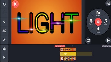 How To Make Light Text Animation In Kinemaster..? | Stroke Animation | Kinemaster Tutorial