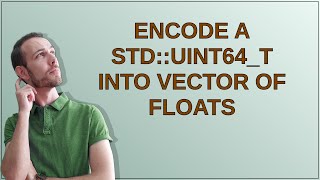 Encode a std::uint64_t into vector of floats