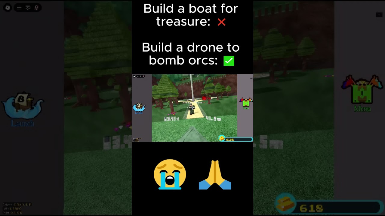 BABFT FPV drone explodes white team orc! 