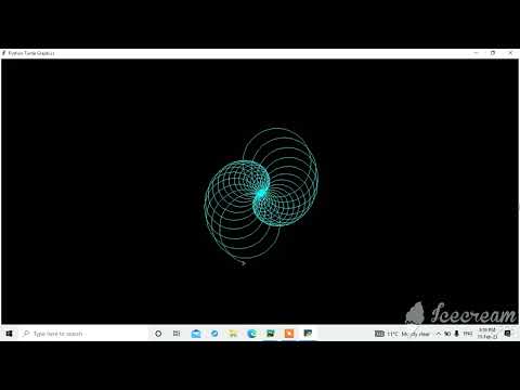 Cool Design Using Python Turtle 🐢 ||Graphics Design|| #python #turtle #design #viral #viralvideo