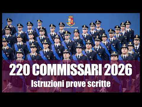 Istruzioni prove scritte 220 commissari 2026