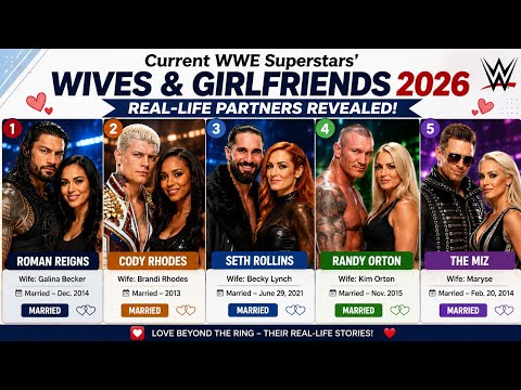 🔥 WWE &amp; AEW Wrestlers’ Wives &amp; Girlfriends 2026 ❤️ | Real-Life Partners &amp; Ages Revealed!
