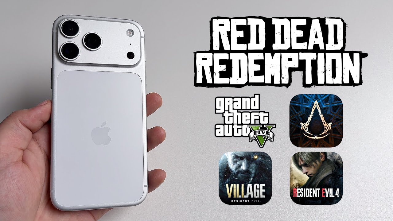 iPhone 17 Pro Max AAA Games Performance Test (GTA5, RDR, AC Mirage, RE4 ...