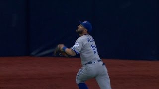 Pillar makes a spectacular diving catch