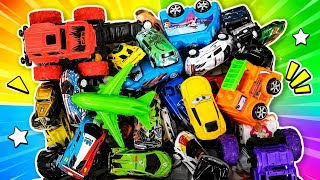 Toy vehicles collection 🚗|Cars,trucks, ambulance, airplane,bus,train and bike