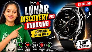 boAt Lunar Discovery Pro Unboxing 🔥 Premium Metal Smartwatch with BT Calling!
