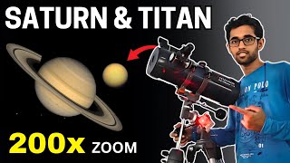 Saturn's Insane View Through a 9-inch Celestron SCT Telescope!