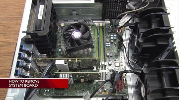 Lenovo ThinkServer TS460 removing a system board