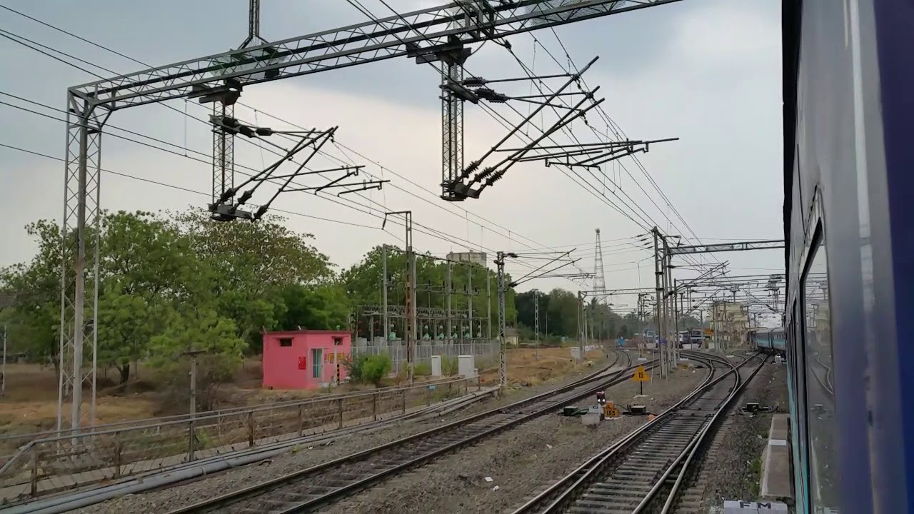 1B Train 12244 Coimbatore Chennai Shatabdi express departs from Erode ...