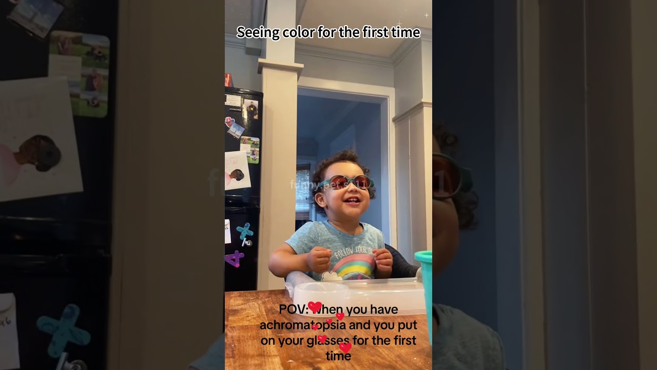 Seeing color for the first time 