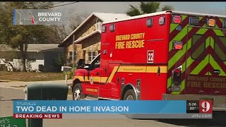 Video: BREAKING NEWS: 2 masked intruders shot, 1 killed during home invasion near Titusville, deputi