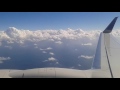 United Airlines Boeing 737-900 take off from Miami to Newark