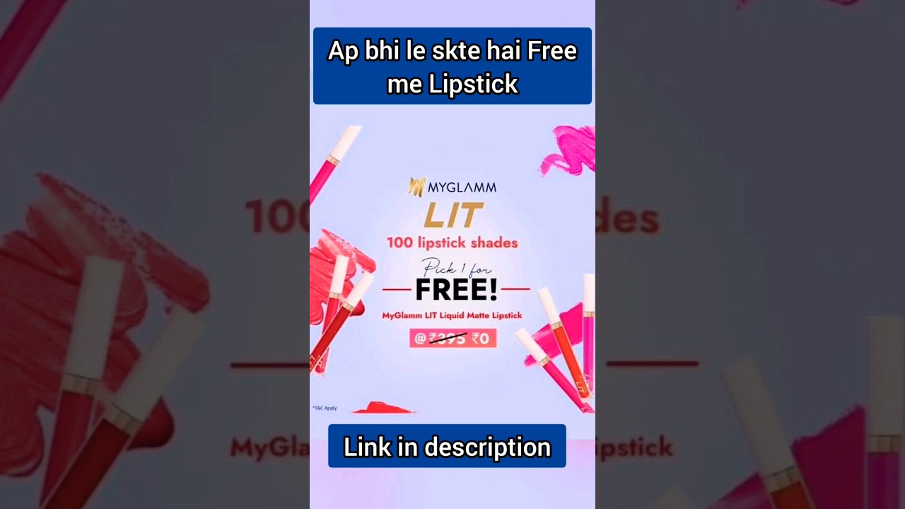 Free Lipstick😱 Myglamm offers today😍 